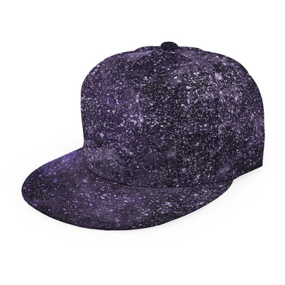 Dark Purple Cosmos Galaxy Space Print Snapback Cap