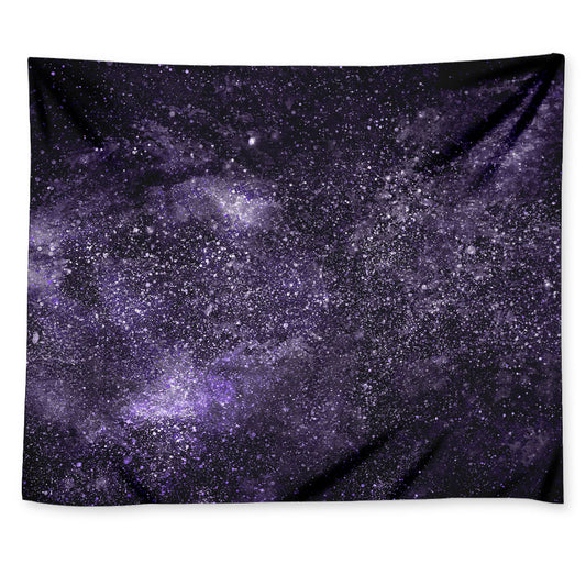 Dark Purple Cosmos Galaxy Space Print Tapestry