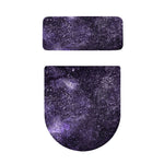 Dark Purple Cosmos Galaxy Space Print Toilet Lid And Tank Cover Set