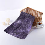 Dark Purple Cosmos Galaxy Space Print Towel