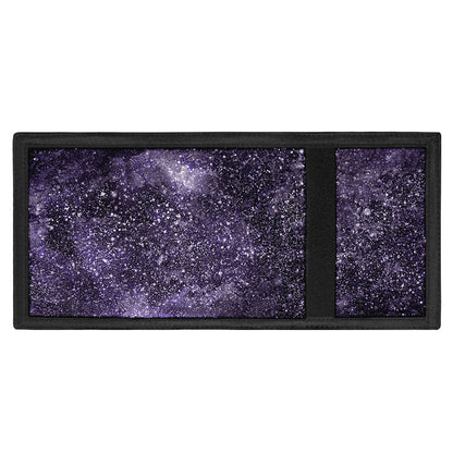 Dark Purple Cosmos Galaxy Space Print Trifold Wallet