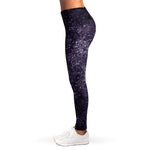 Dark Purple Cosmos Galaxy Space Print Women's Leggings