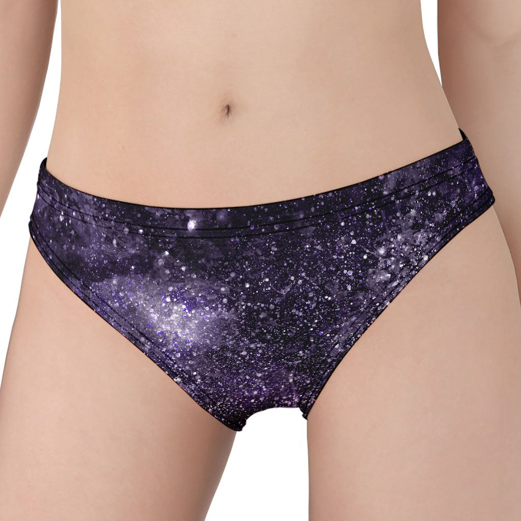 Dark Purple Cosmos Galaxy Space Print Women's Panties