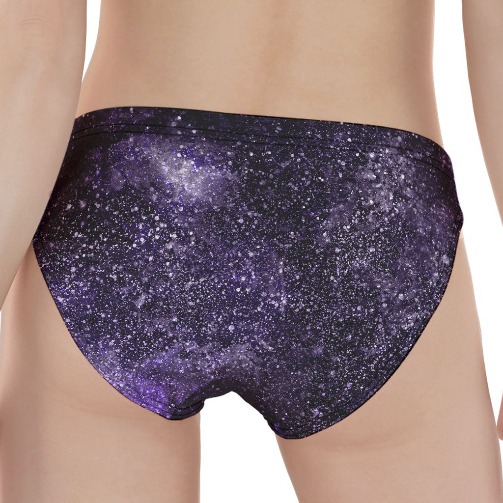 Dark Purple Cosmos Galaxy Space Print Women's Panties