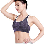 Dark Purple Cosmos Galaxy Space Print Women's Sports Bra