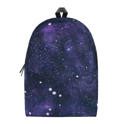 Dark Purple Galaxy Outer Space Print Backpack