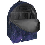 Dark Purple Galaxy Outer Space Print Backpack