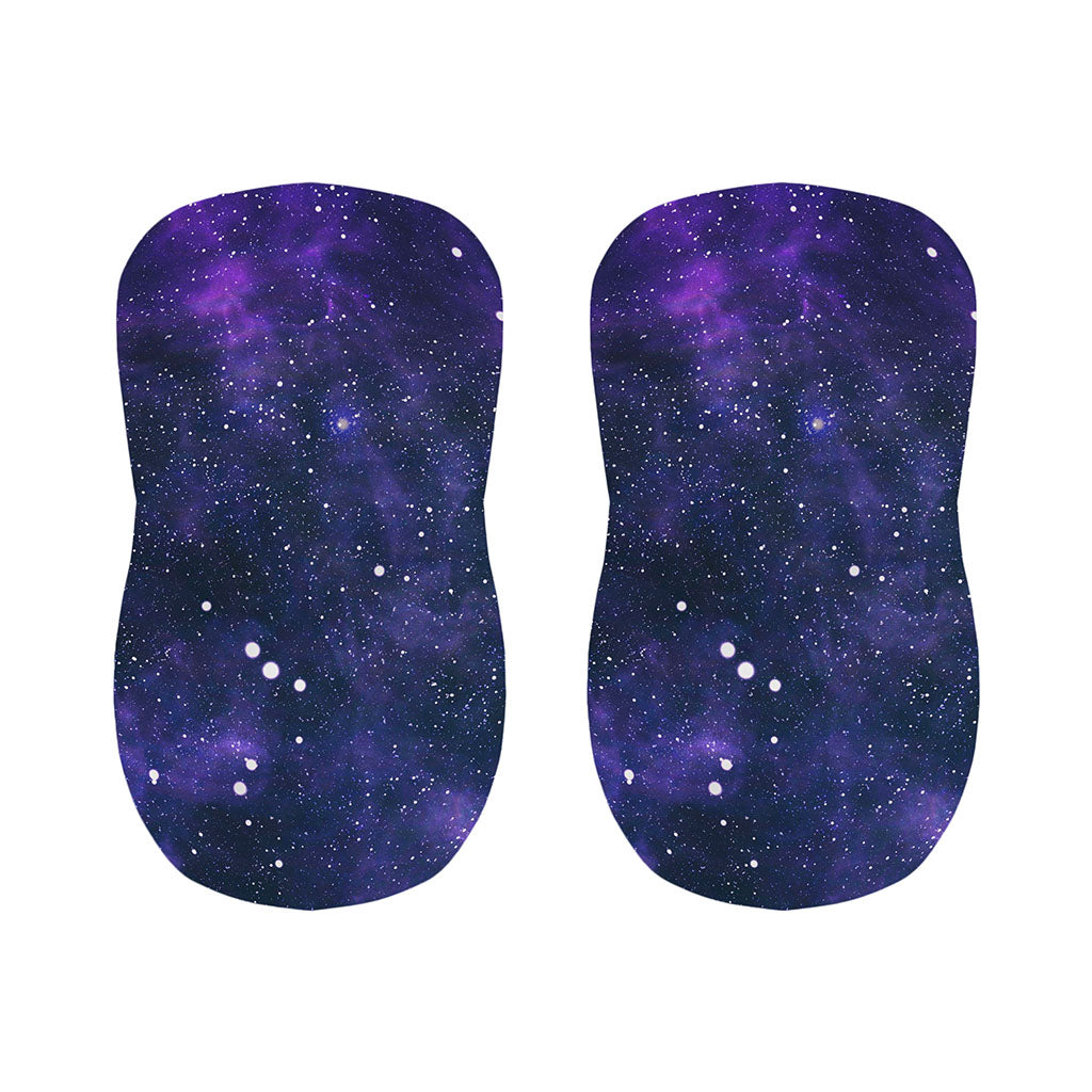 Dark Purple Galaxy Outer Space Print Bar Stool Covers