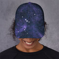 Dark Purple Galaxy Outer Space Print Baseball Cap