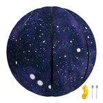 Dark Purple Galaxy Outer Space Print Basketball