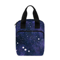 Dark Purple Galaxy Outer Space Print Bible Tote Bag