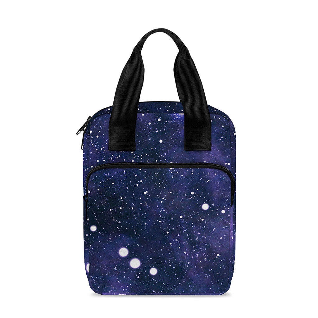 Dark Purple Galaxy Outer Space Print Bible Tote Bag
