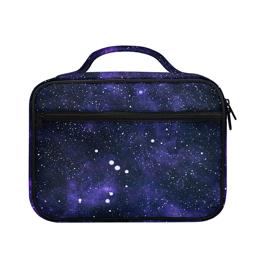 Dark Purple Galaxy Outer Space Print Briefcase Bible Bag