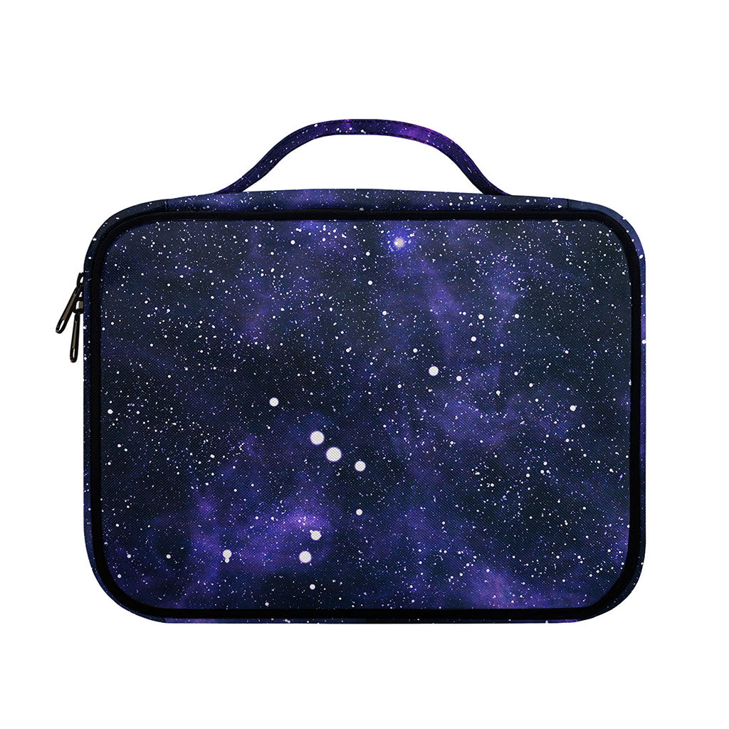 Dark Purple Galaxy Outer Space Print Briefcase Bible Bag