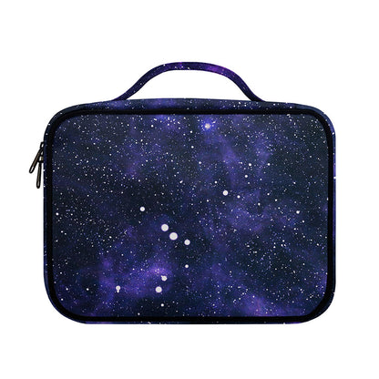 Dark Purple Galaxy Outer Space Print Briefcase Bible Bag