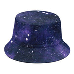 Dark Purple Galaxy Outer Space Print Bucket Hat