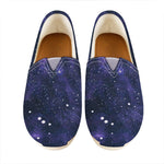 Dark Purple Galaxy Outer Space Print Casual Shoes