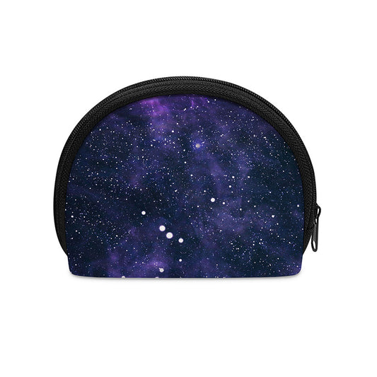 Dark Purple Galaxy Outer Space Print Coin Purse