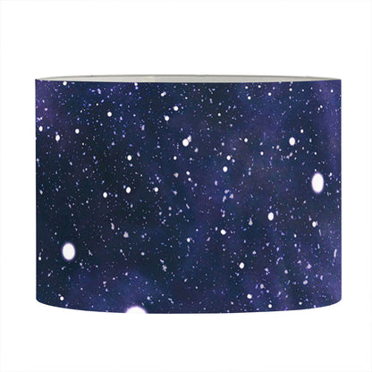 Dark Purple Galaxy Outer Space Print Drum Lamp Shade