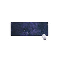 Dark Purple Galaxy Outer Space Print Extended Mouse Pad
