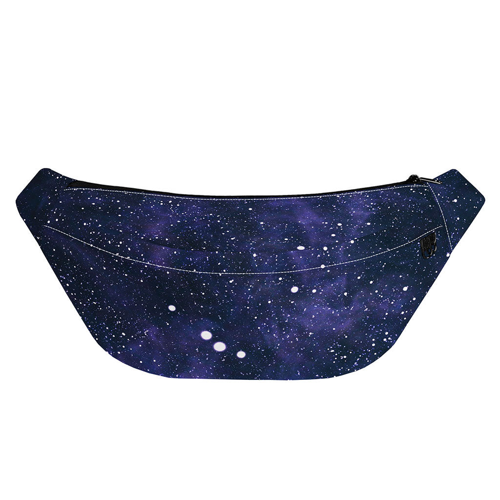 Dark Purple Galaxy Outer Space Print Fanny Pack