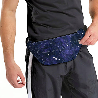 Dark Purple Galaxy Outer Space Print Fanny Pack