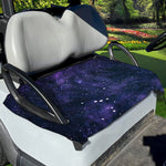 Dark Purple Galaxy Outer Space Print Golf Cart Seat Cover