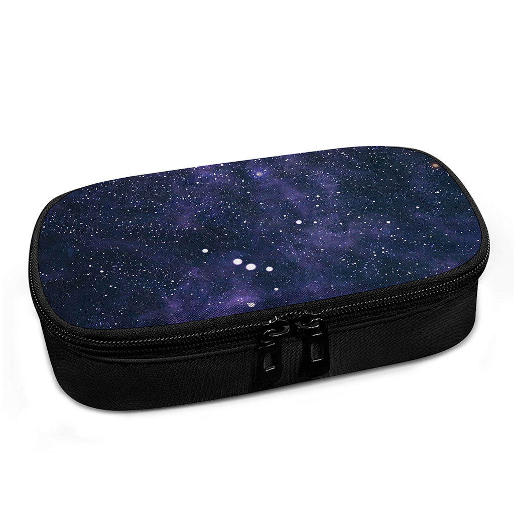 Dark Purple Galaxy Outer Space Print Insulin Cooler Travel Case