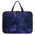 Dark Purple Galaxy Outer Space Print Laptop Sleeve With Handle