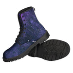 Dark Purple Galaxy Outer Space Print Backpack