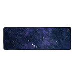 Dark Purple Galaxy Outer Space Print Long Kitchen Mat