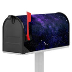 Dark Purple Galaxy Outer Space Print Mailbox Cover