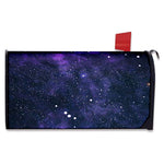Dark Purple Galaxy Outer Space Print Mailbox Cover