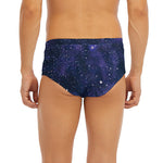 Dark Purple Galaxy Outer Space Print Men's Briefs