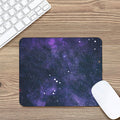 Dark Purple Galaxy Outer Space Print Mouse Pad