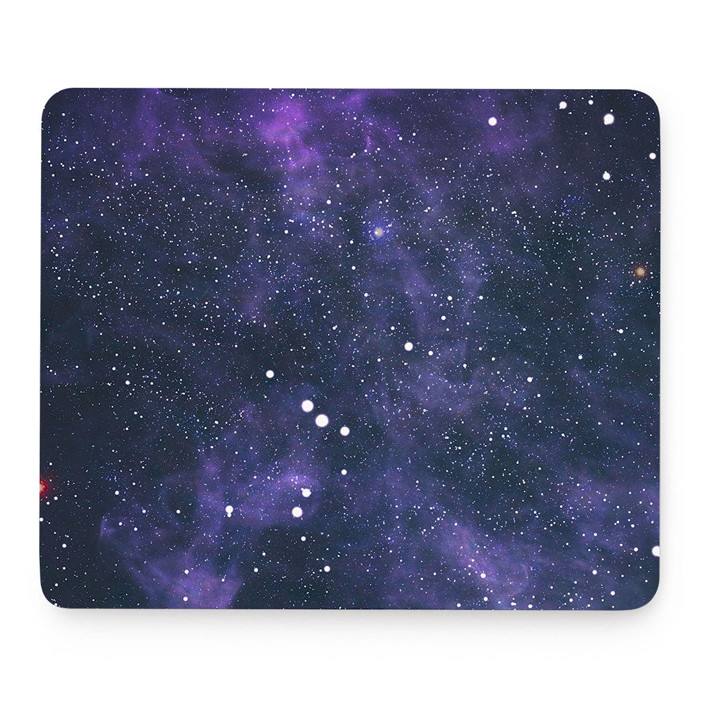 Dark Purple Galaxy Outer Space Print Mouse Pad