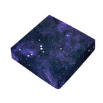 Dark Purple Galaxy Outer Space Print Outdoor Seat Cushion Cover