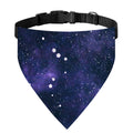 Dark Purple Galaxy Outer Space Print Over The Collar Dog Bandana