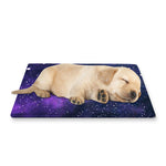 Dark Purple Galaxy Outer Space Print Pet Cooling Mat Cover