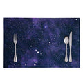 Dark Purple Galaxy Outer Space Print Placemat