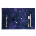 Dark Purple Galaxy Outer Space Print Placemat