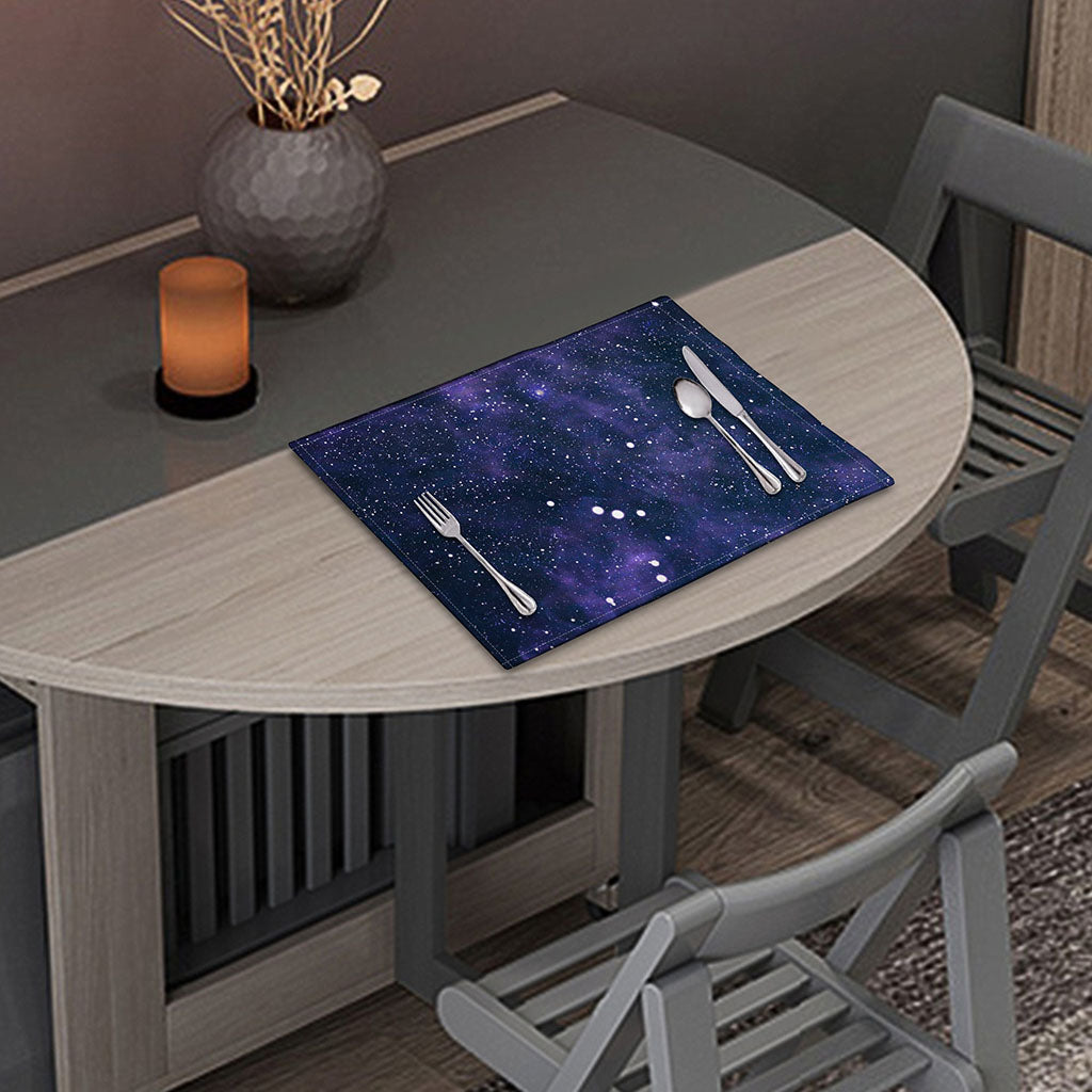Dark Purple Galaxy Outer Space Print Placemat