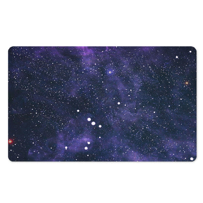 Dark Purple Galaxy Outer Space Print Polyester Doormat