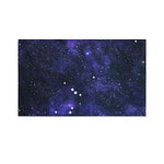 Dark Purple Galaxy Outer Space Print Polyester Flag