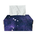 Dark Purple Galaxy Outer Space Print Rectangle Tissue Box Cover