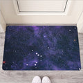 Dark Purple Galaxy Outer Space Print Rubber Doormat