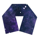 Dark Purple Galaxy Outer Space Print Scarf