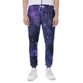 Dark Purple Galaxy Outer Space Print Joggers