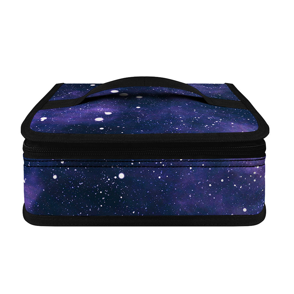 Dark Purple Galaxy Outer Space Print Small Lunch Bag