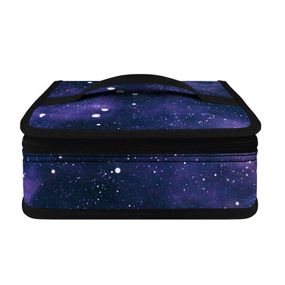 Dark Purple Galaxy Outer Space Print Small Lunch Bag